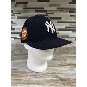 Rare! Hat Club New York Yankees 59fifty Fitted Hat 7 1/4 New Era 50th Year Patch